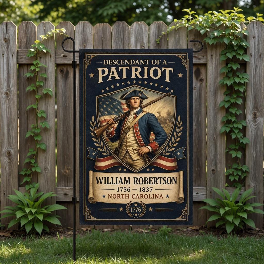Personalized Revolutionary Flag, Custom Revolutionary War Patriot Garden Flag, Revolutionary War Patriot Flag, Custom Veteran USA Decor