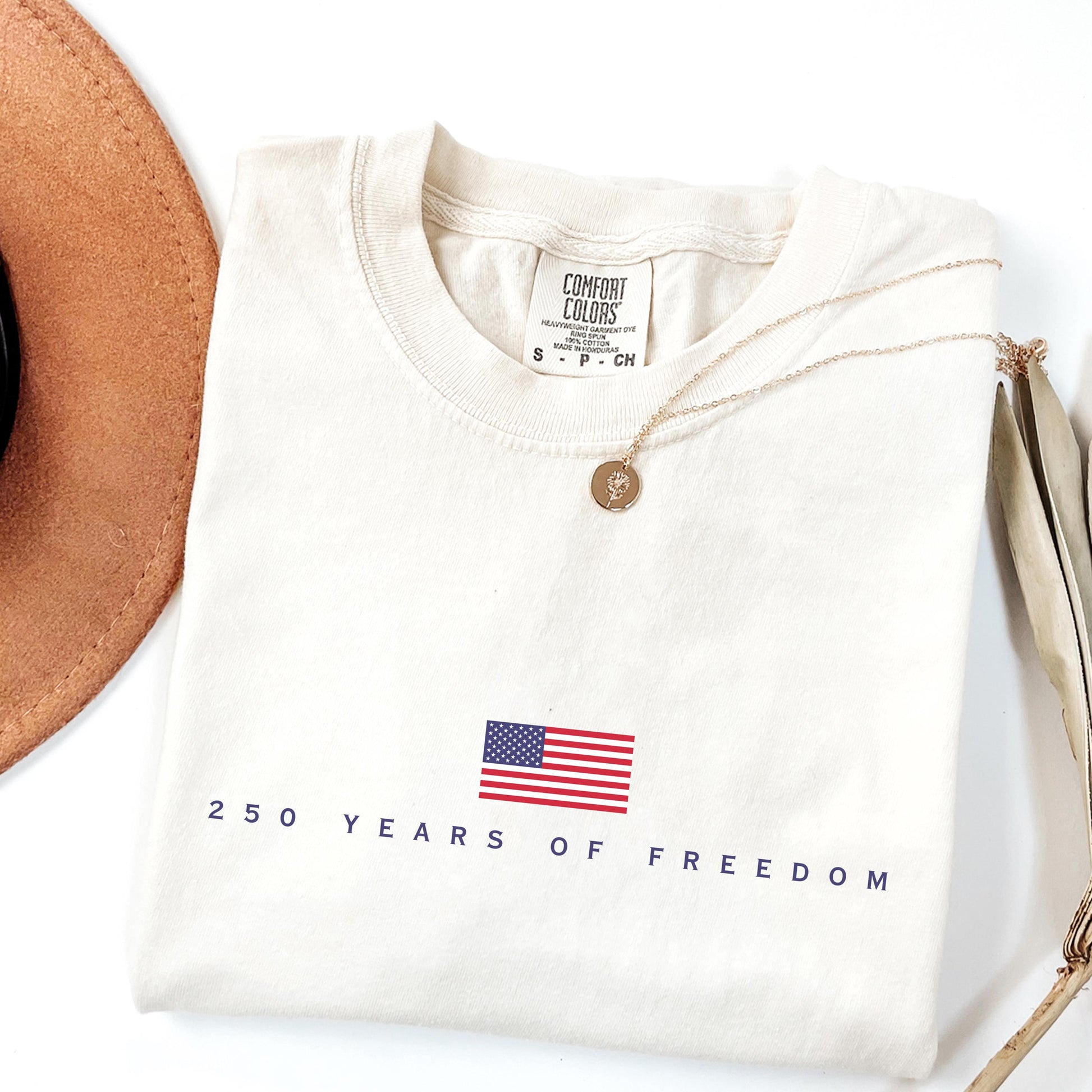 250 Years of Freedom Shirt, Patriotic Comfort Colors Tee, America 250th Birthday Shirt, USA Flag T Shirt, July 4th Graphic Tee, Americana