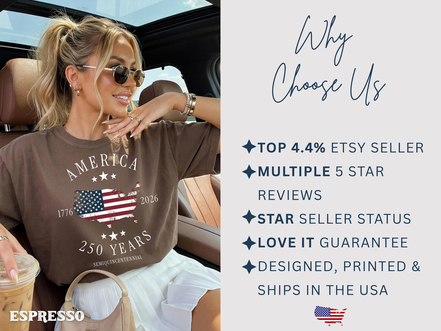 America 250th Anniversary Shirt, Patriotic Comfort Colors Tee, Semiquincentennial 1776–2026, Fourth of July Apparel