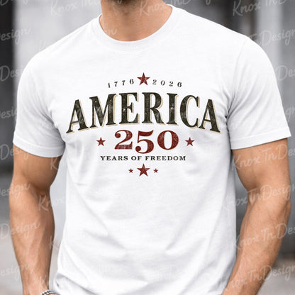 America 250 Shirt, Patriotic USA 1776 Tee, July 4th Celebration Shirt, America Anniversary Tshirt, Summer USA Graphic Tee Up to 3X for Him