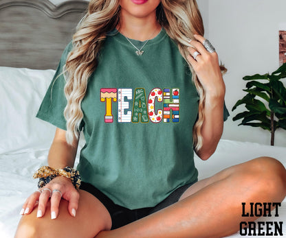 Teach Shirt, Teacher Shirt, Teacher Life Shirt, Back to School Shirt, Teacher Appreciation, Elementary School Shirt Comfort Colors®