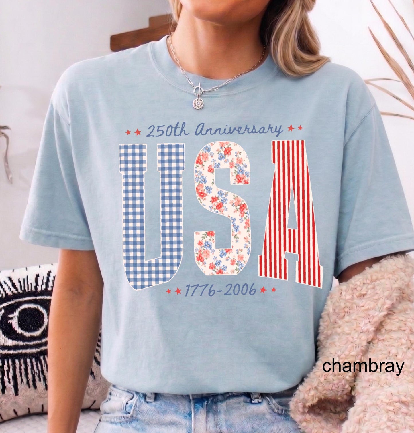 Comfort Colors© USA 250th Anniversary Shirt, 1776–2026 Patriotic T-shirt, 4th of July Tee, Retro Independence Day Gift