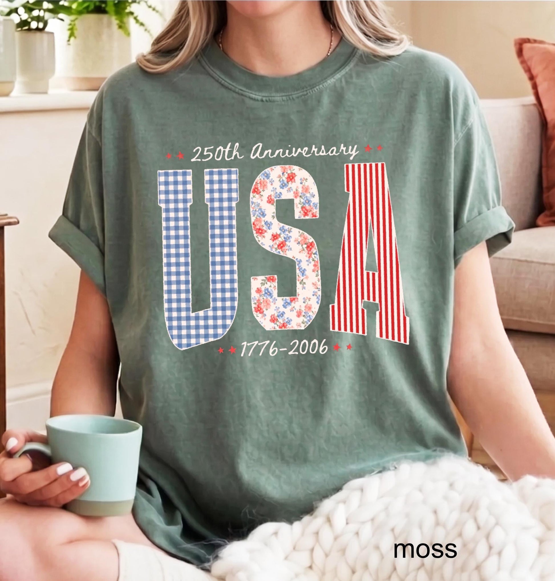 Comfort Colors© USA 250th Anniversary Shirt, 1776–2026 Patriotic T-shirt, 4th of July Tee, Retro Independence Day Gift