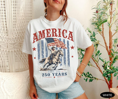 Comfort Colors USA Shirt America 250th Anniversary Gift 250 Years 4th of July Tshirt US 250 Years foj T-Shirt