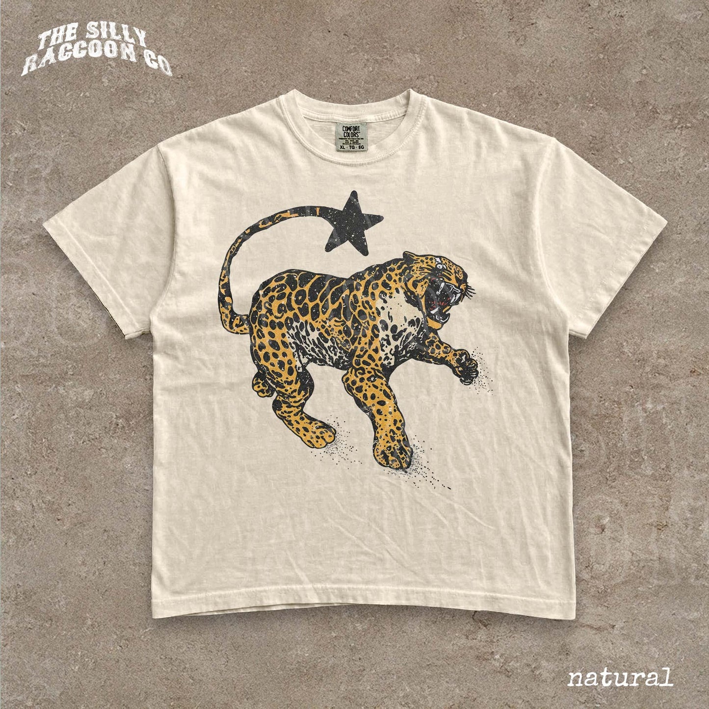Vintage Inspired Jaguar Shirt Retro Nature Graphic Tee Trendy Animal Print Top Y2K Streetwear Clothing For Men Women Comfort Colors