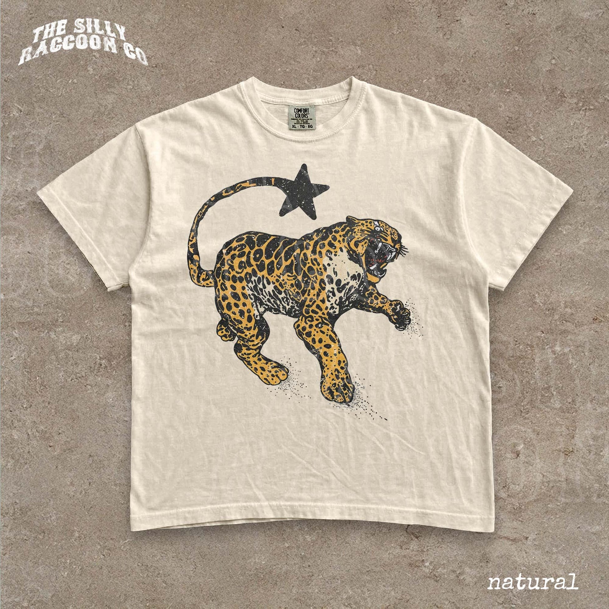 Vintage Inspired Jaguar Shirt Retro Nature Graphic Tee Trendy Animal Print Top Y2K Streetwear Clothing For Men Women Comfort Colors