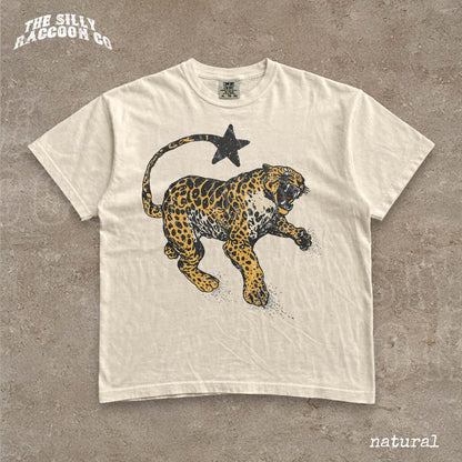 Vintage Inspired Jaguar Shirt Retro Nature Graphic Tee Trendy Animal Print Top Y2K Streetwear Clothing For Men Women Comfort Colors