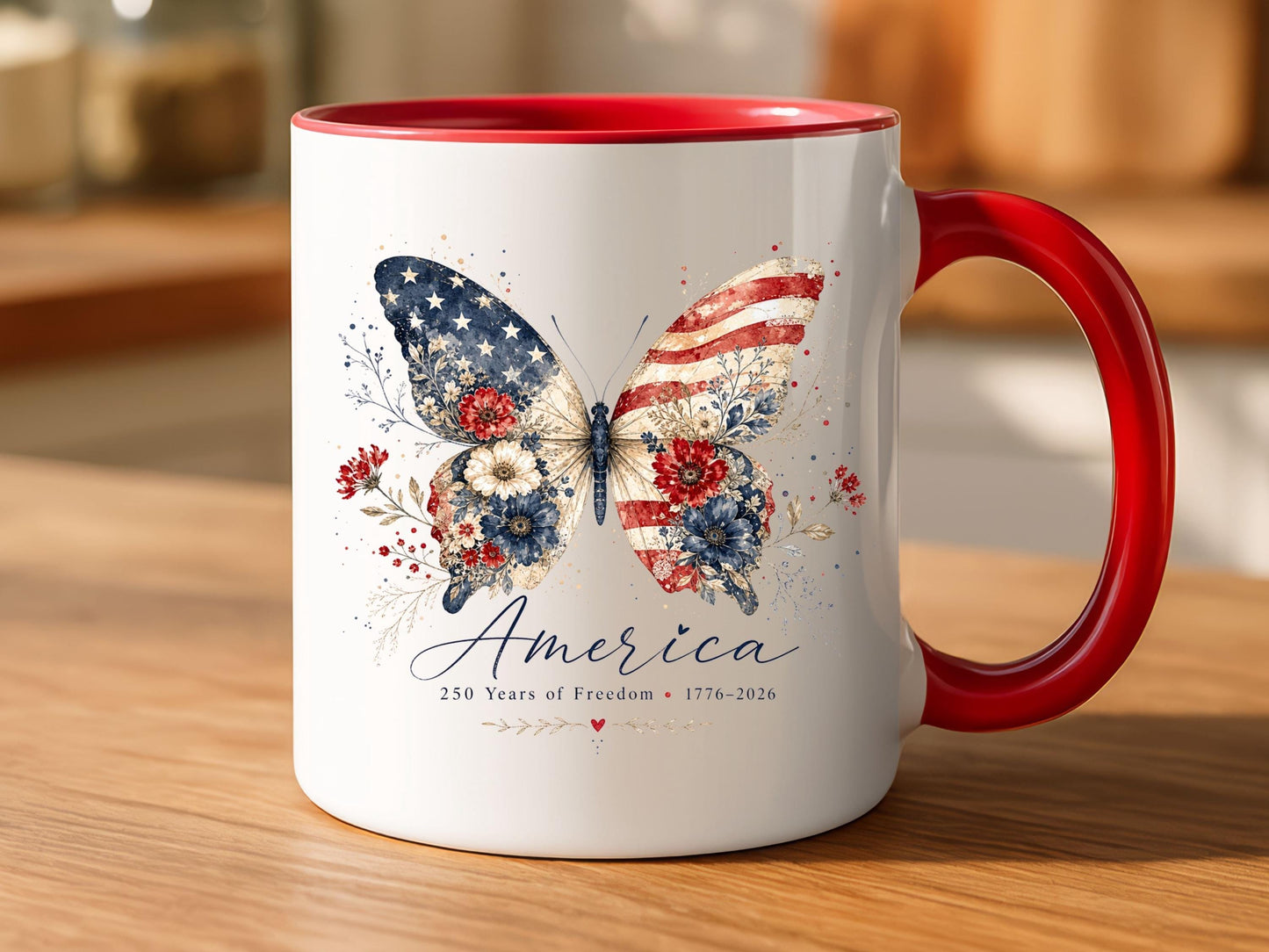 America 250th Anniversary Mug 1776-2026 United States Semiquincentennial Celebration Patriotic Veteran Gift Made in the USA 4th Of July Cup