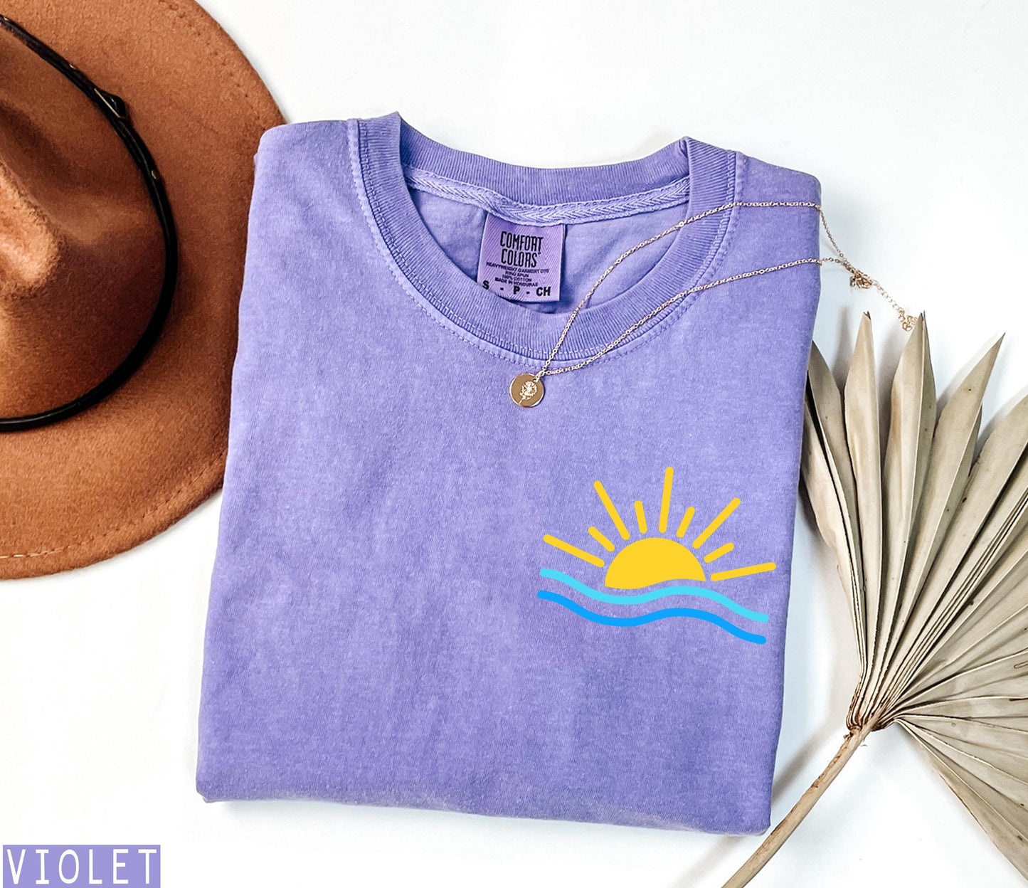 Comfort Colors Summer Shirt, Beach Shirts, Coastal Sunshine Shirt, Summer Vacation Tee, Retro Beach Graphic Shirt, Cute Women Shirt