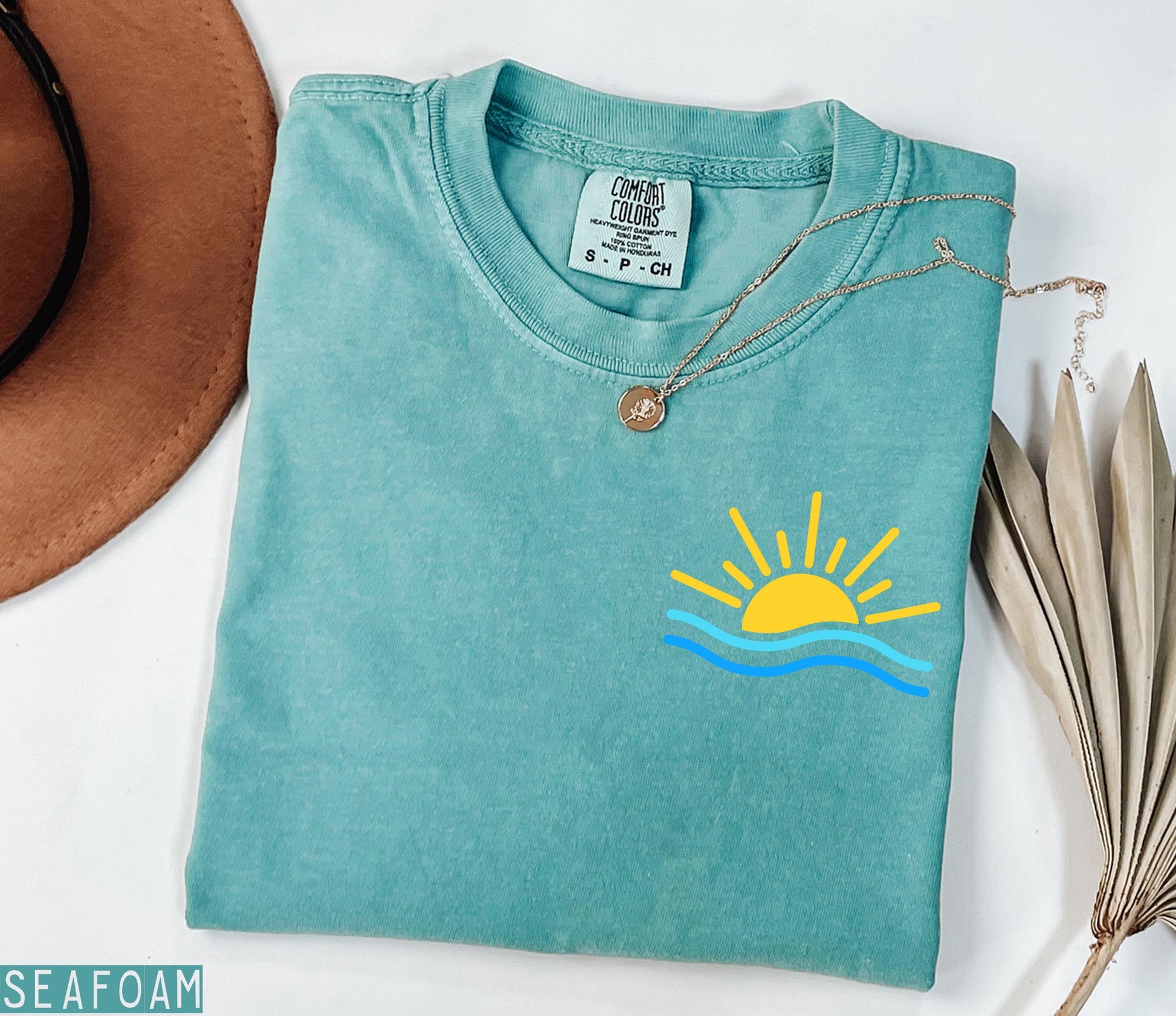 Comfort Colors Summer Shirt, Beach Shirts, Coastal Sunshine Shirt, Summer Vacation Tee, Retro Beach Graphic Shirt, Cute Women Shirt