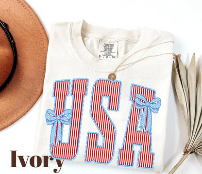 Comfort Colors USA Shirt, 4th of July Patriotic Tee, America Shirt, Fourth of July Shirts