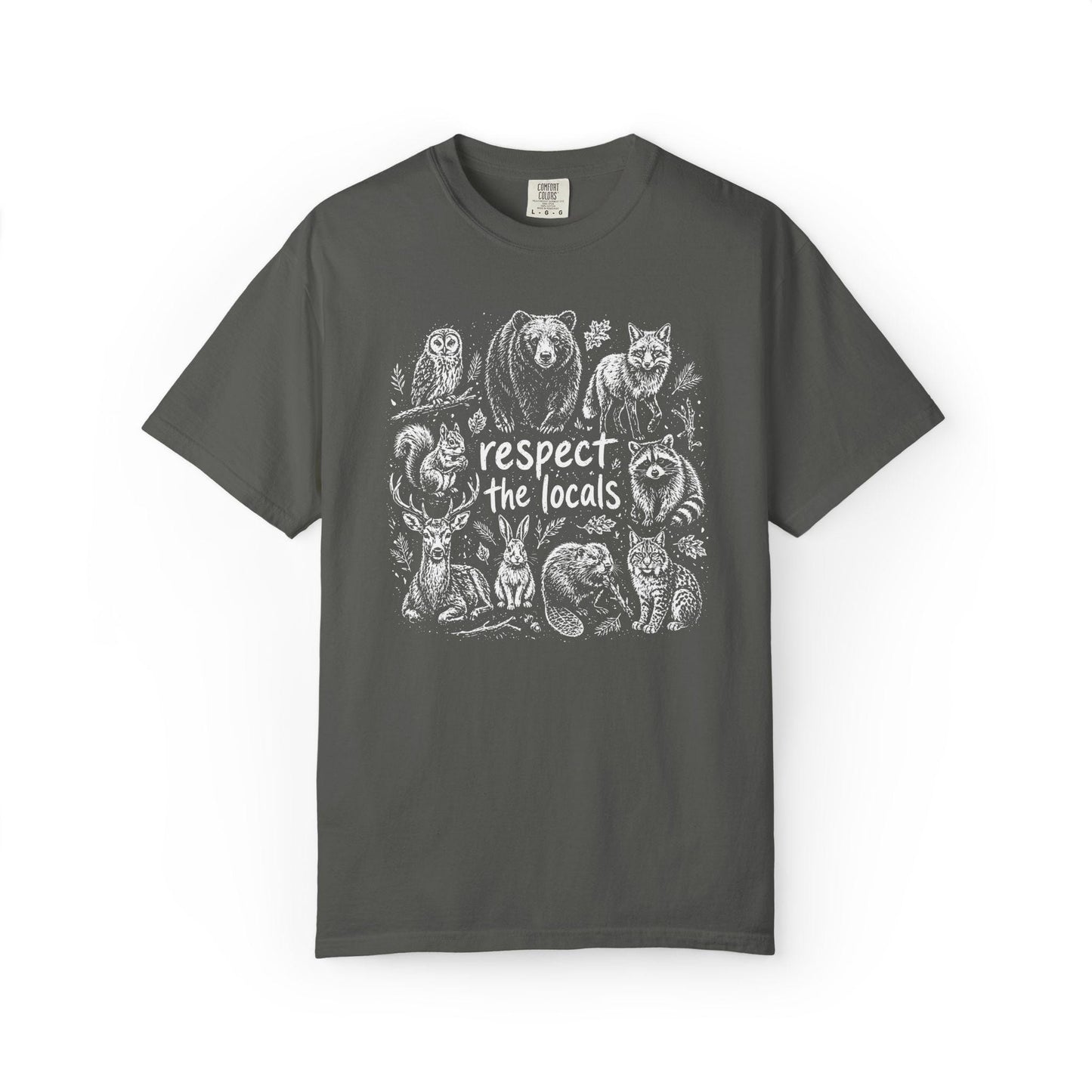 Comfort Colors Wildlife T-Shirt, Gift For Nature Lover Shirt, Respect The Locals Tee
