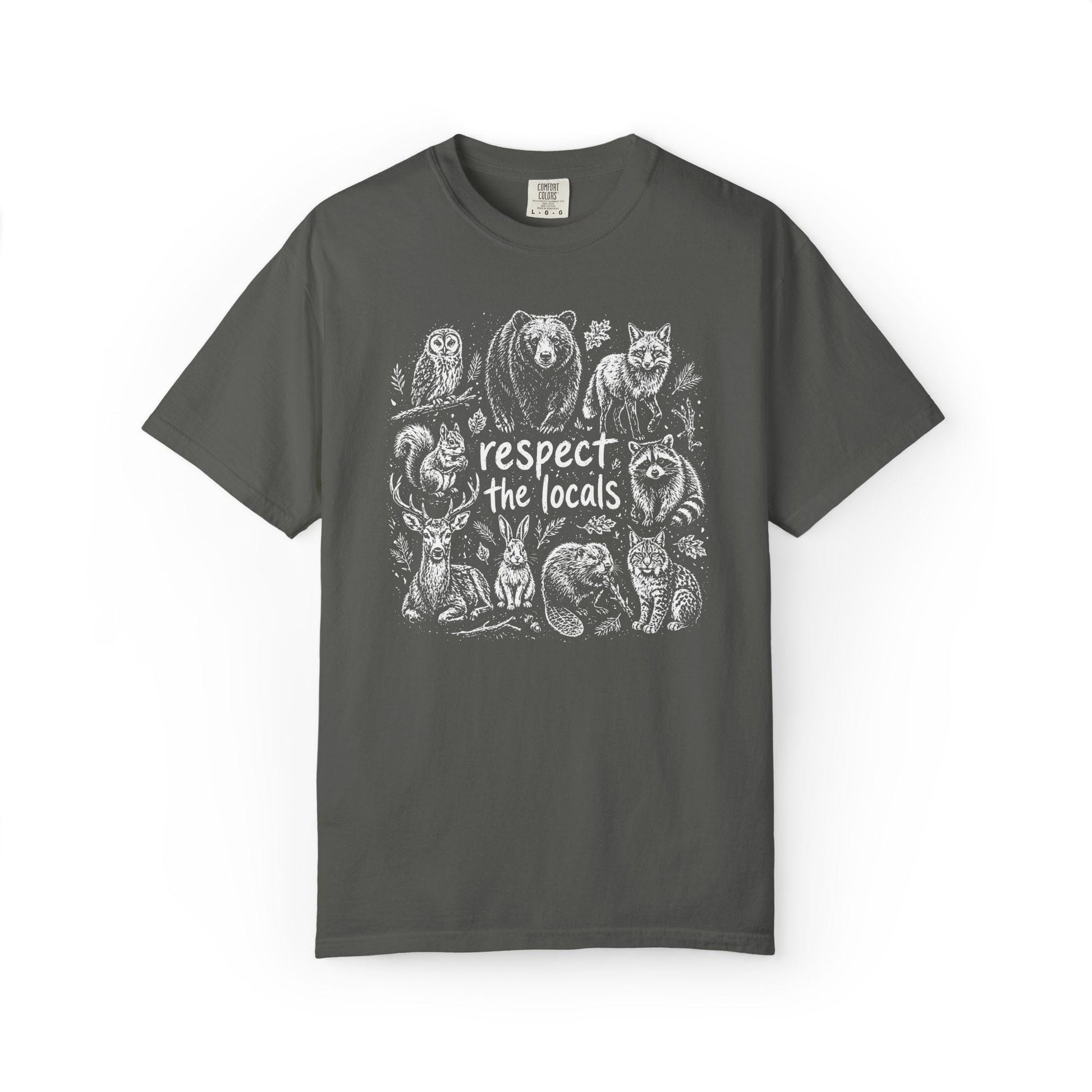 Comfort Colors Wildlife T-Shirt, Gift For Nature Lover Shirt, Respect The Locals Tee