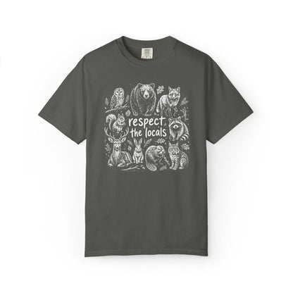 Comfort Colors Wildlife T-Shirt, Gift For Nature Lover Shirt, Respect The Locals Tee