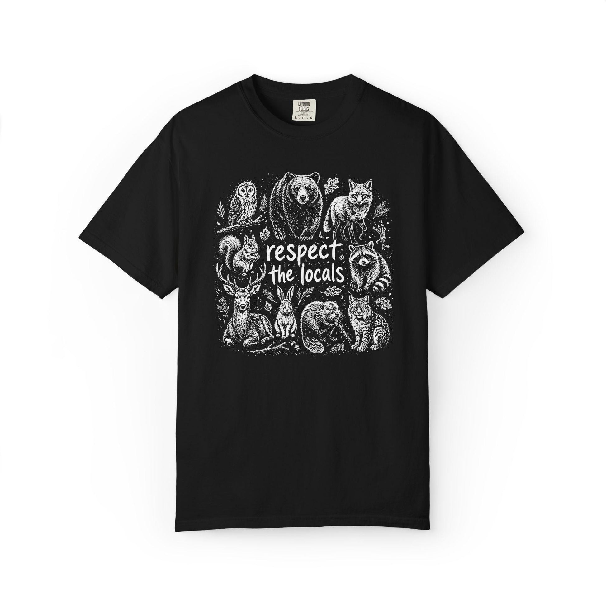 Comfort Colors Wildlife T-Shirt, Gift For Nature Lover Shirt, Respect The Locals Tee