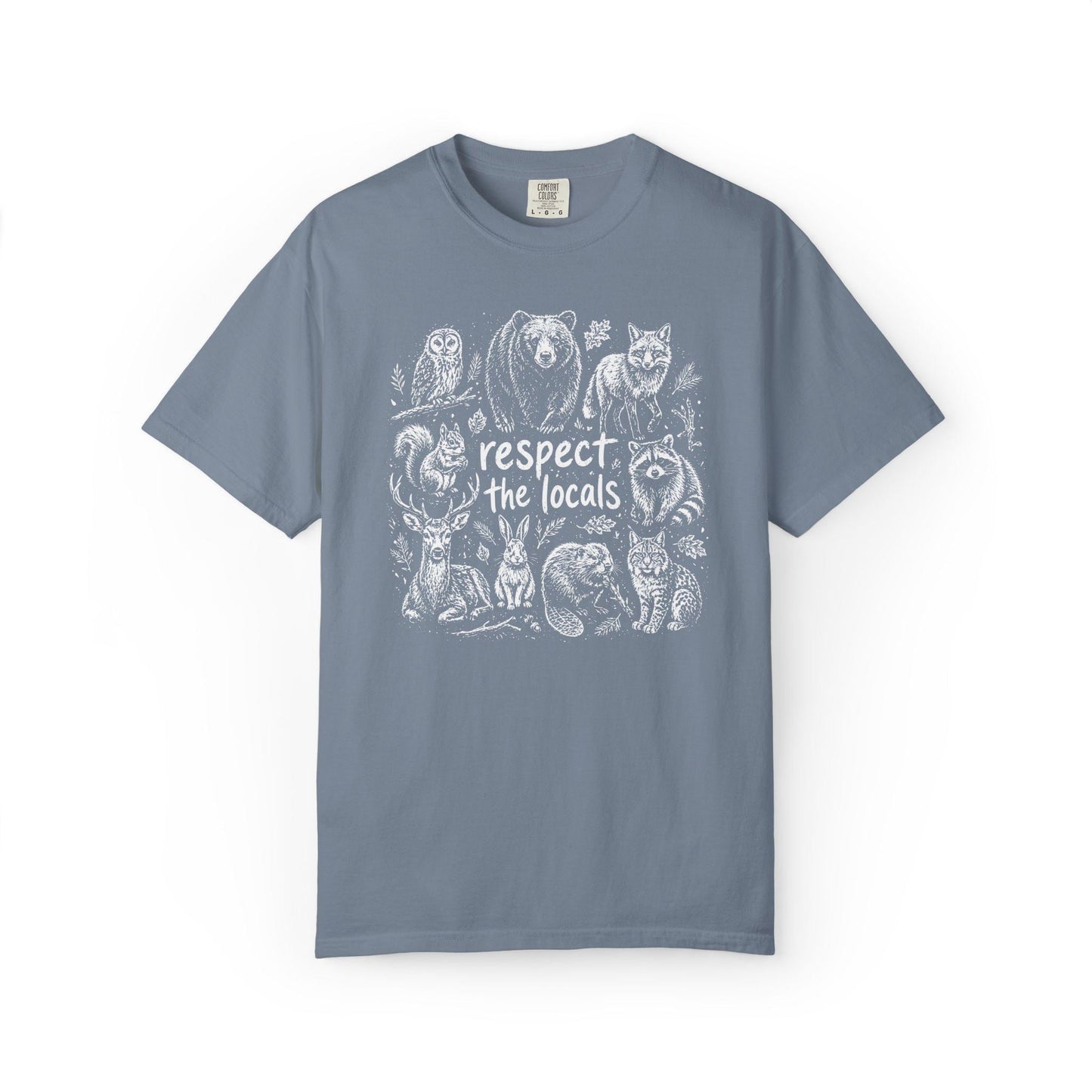 Comfort Colors Wildlife T-Shirt, Gift For Nature Lover Shirt, Respect The Locals Tee
