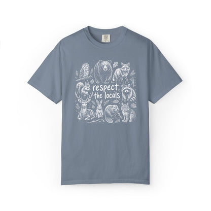 Comfort Colors Wildlife T-Shirt, Gift For Nature Lover Shirt, Respect The Locals Tee