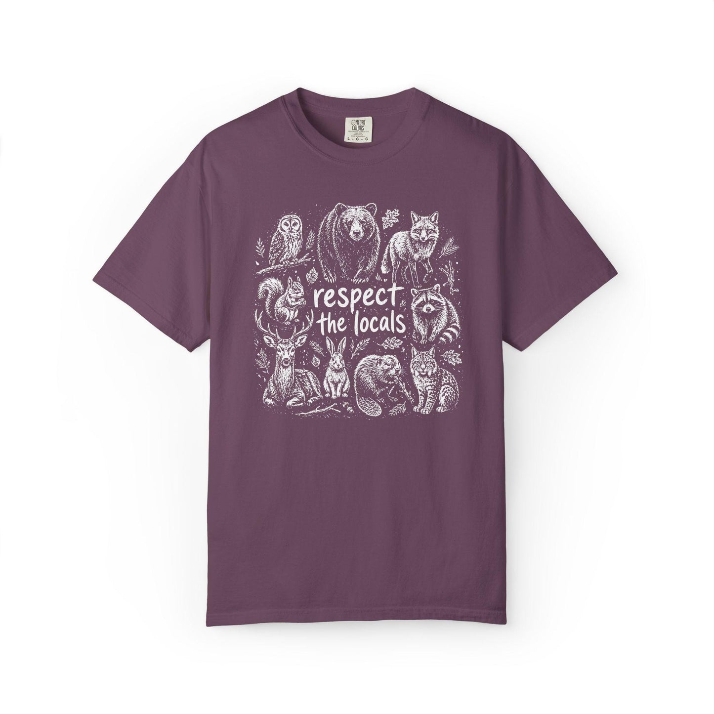 Comfort Colors Wildlife T-Shirt, Gift For Nature Lover Shirt, Respect The Locals Tee
