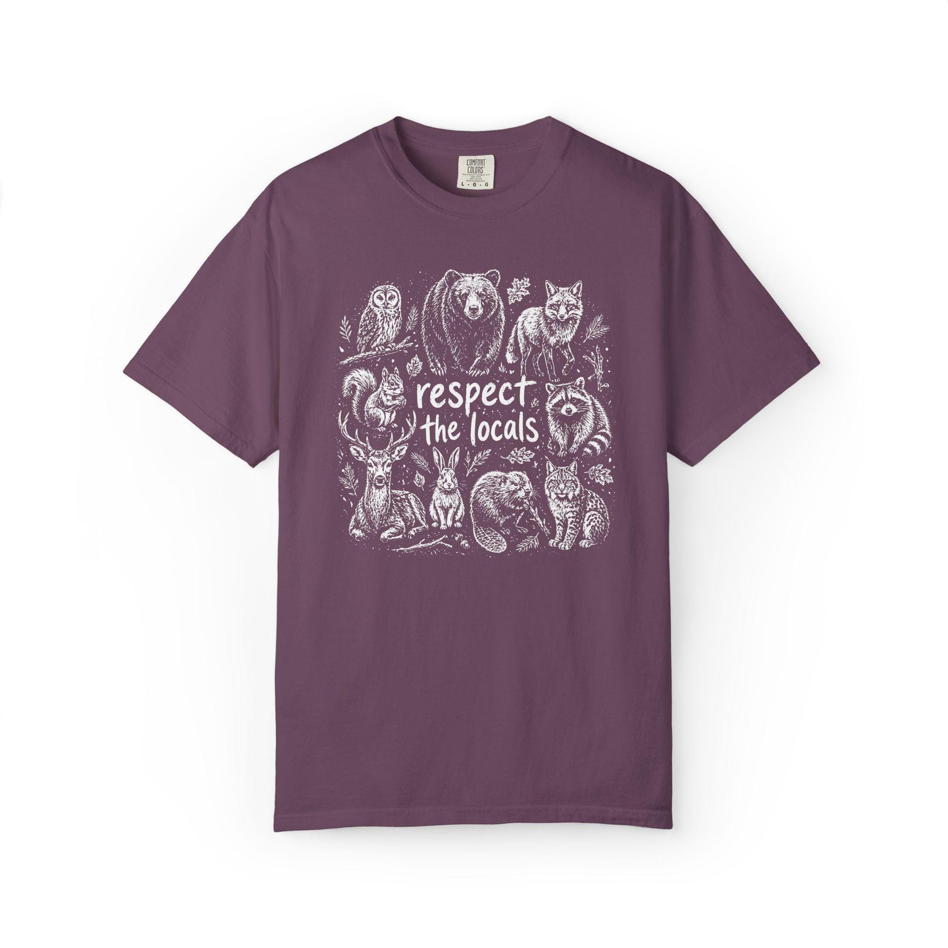 Comfort Colors Wildlife T-Shirt, Gift For Nature Lover Shirt, Respect The Locals Tee
