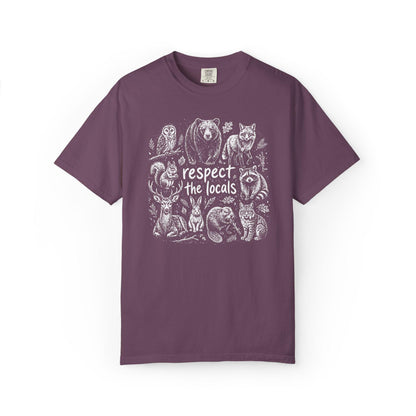 Comfort Colors Wildlife T-Shirt, Gift For Nature Lover Shirt, Respect The Locals Tee