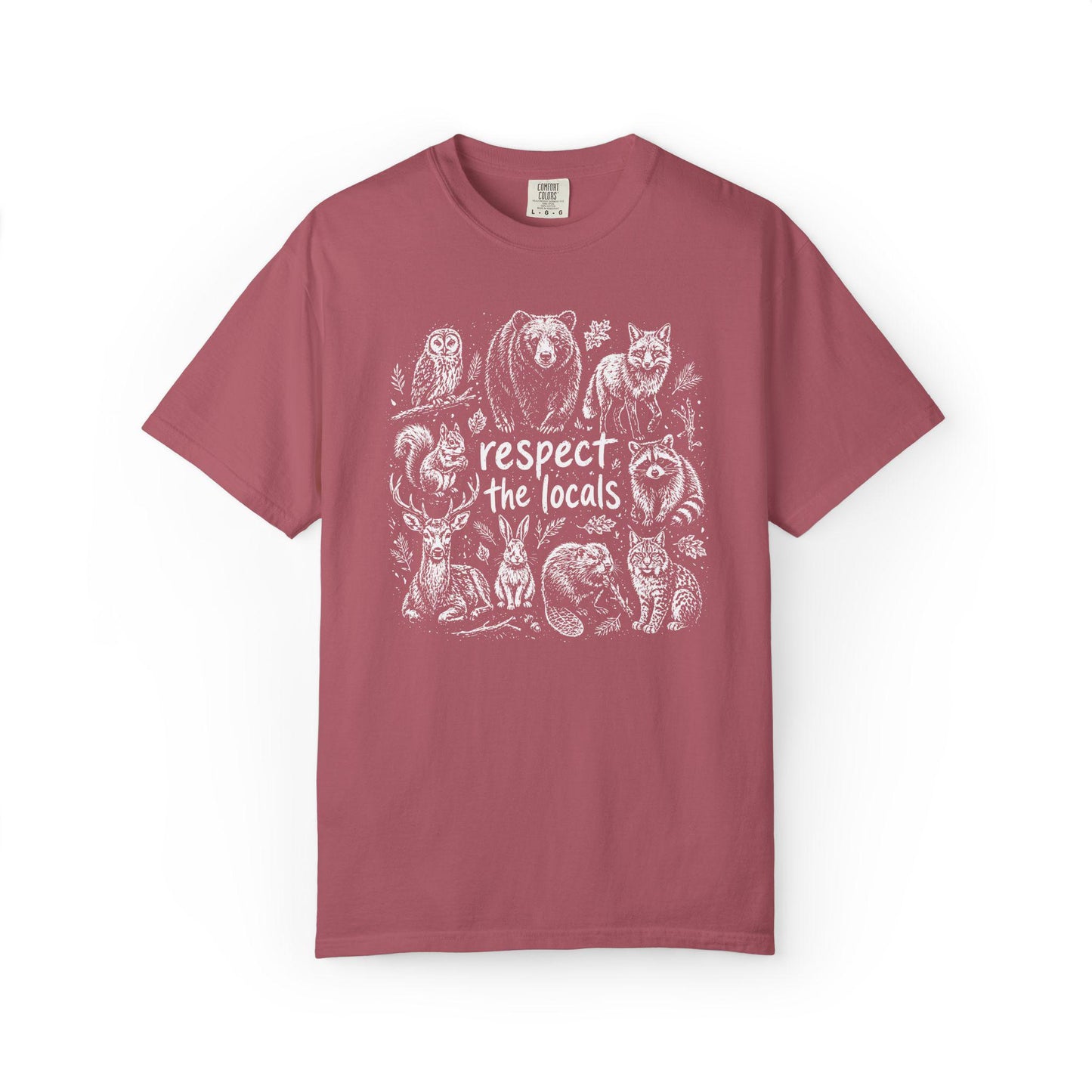 Comfort Colors Wildlife T-Shirt, Gift For Nature Lover Shirt, Respect The Locals Tee