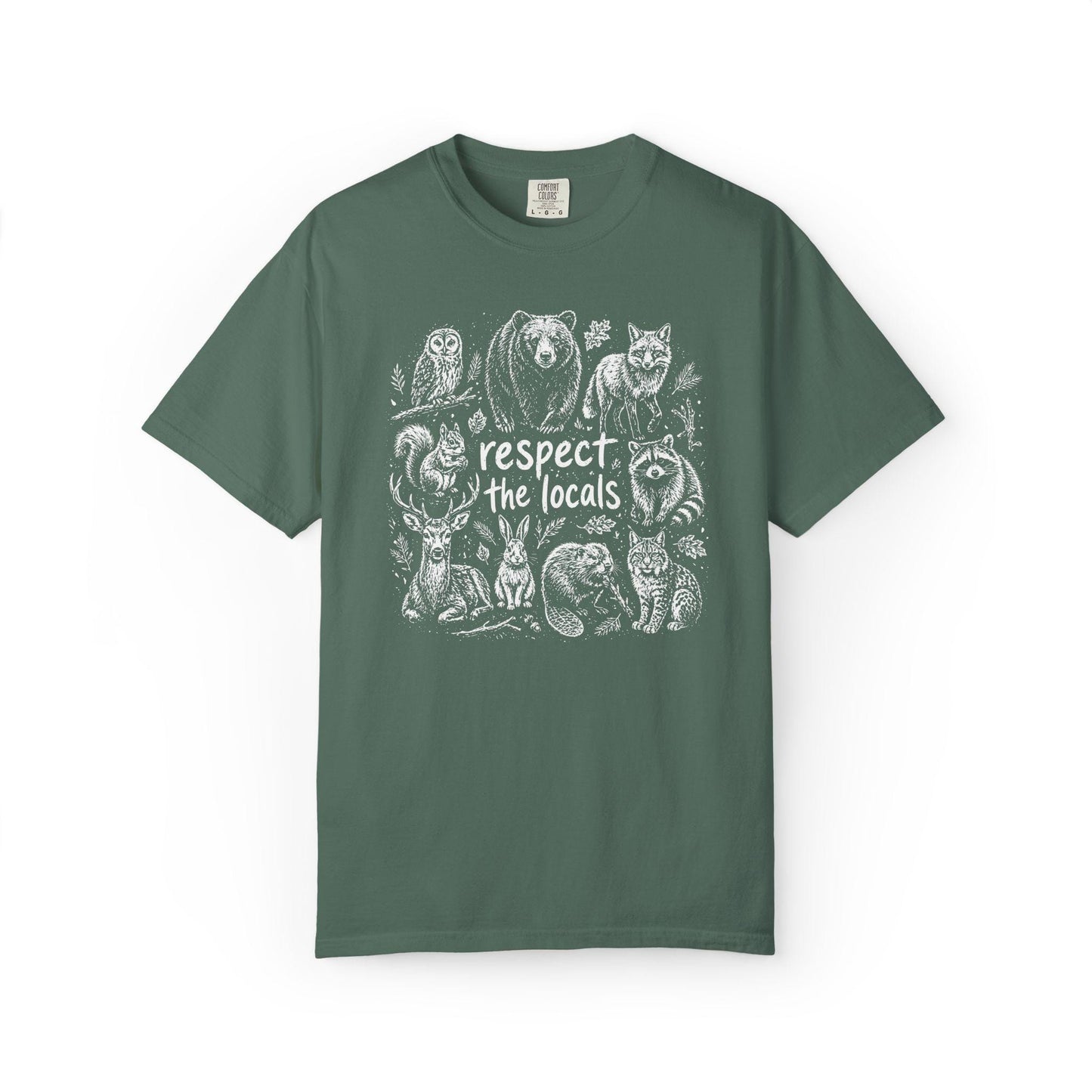 Comfort Colors Wildlife T-Shirt, Gift For Nature Lover Shirt, Respect The Locals Tee