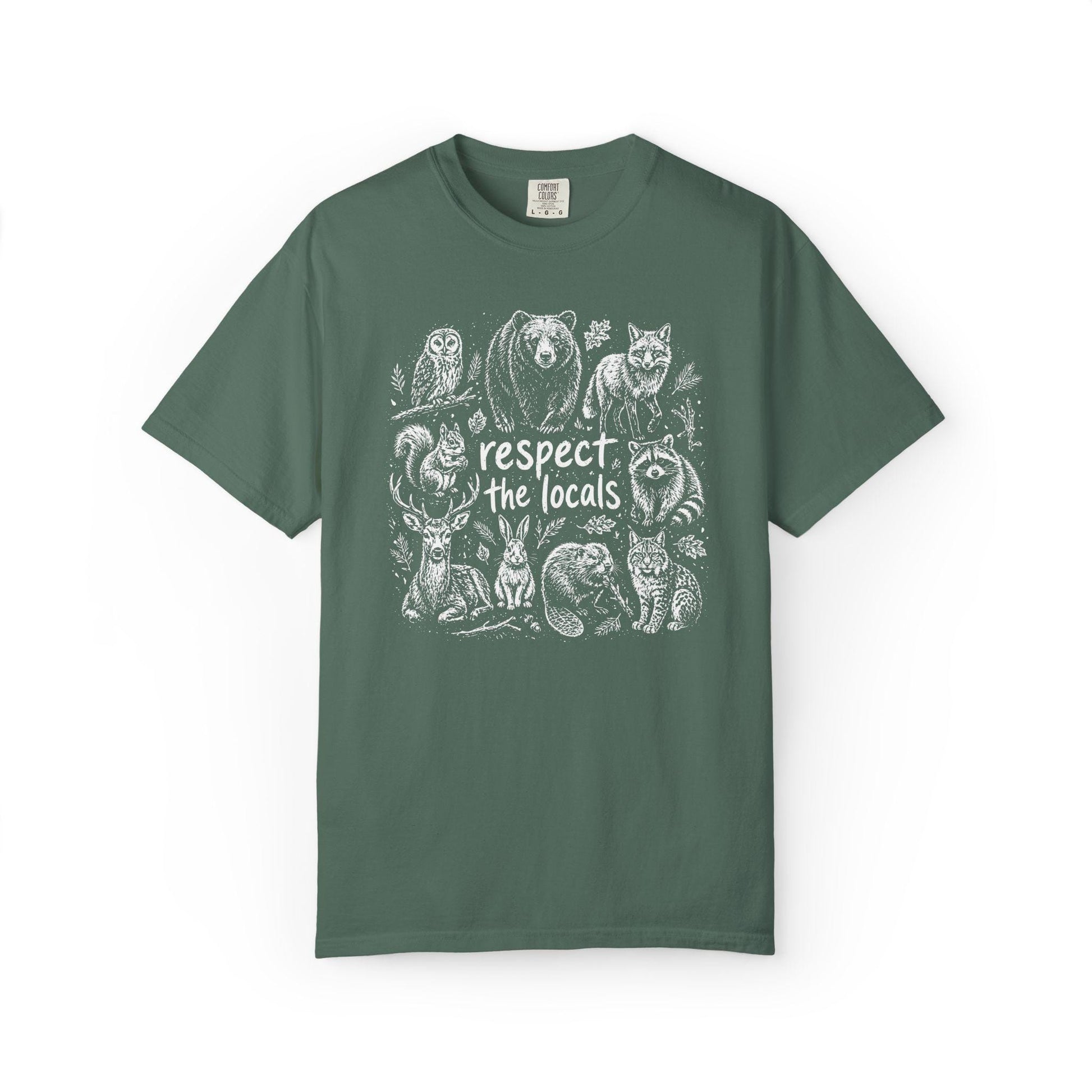 Comfort Colors Wildlife T-Shirt, Gift For Nature Lover Shirt, Respect The Locals Tee