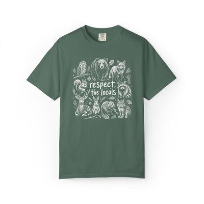 Comfort Colors Wildlife T-Shirt, Gift For Nature Lover Shirt, Respect The Locals Tee