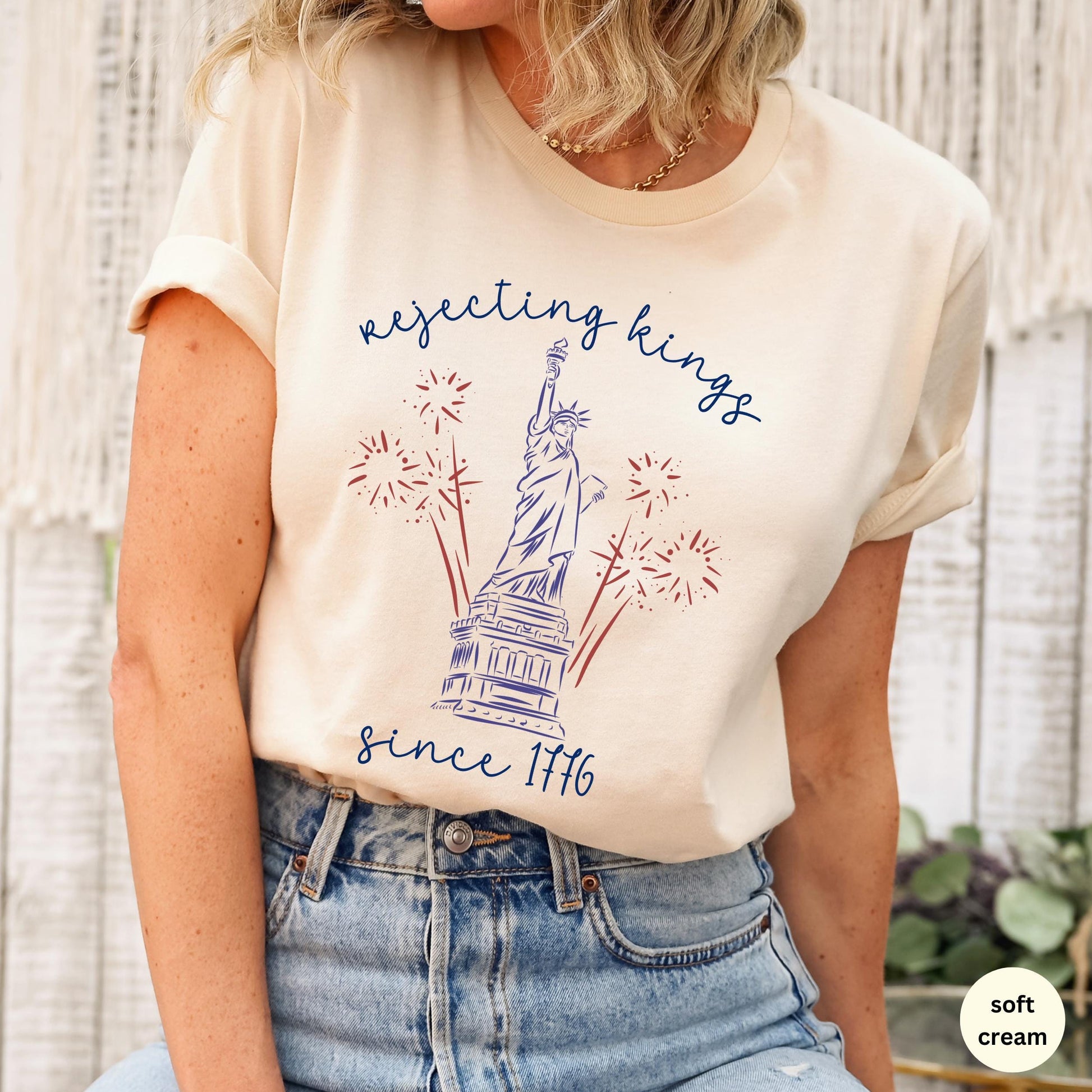 Liberal fourth of July shirt, rejecting kings since 1776 tee, progressive 4th July tshirt, patriotic liberal shirt, no kings protest t shirt