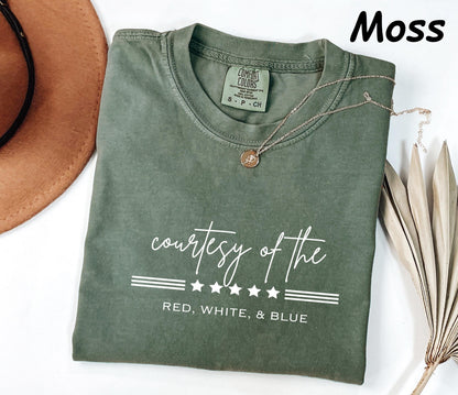 Comfort Colors® Courtesy Of Red White And Blue Shirt, Toby Keih Shirt, 250th Anniversary Freedom Shirt