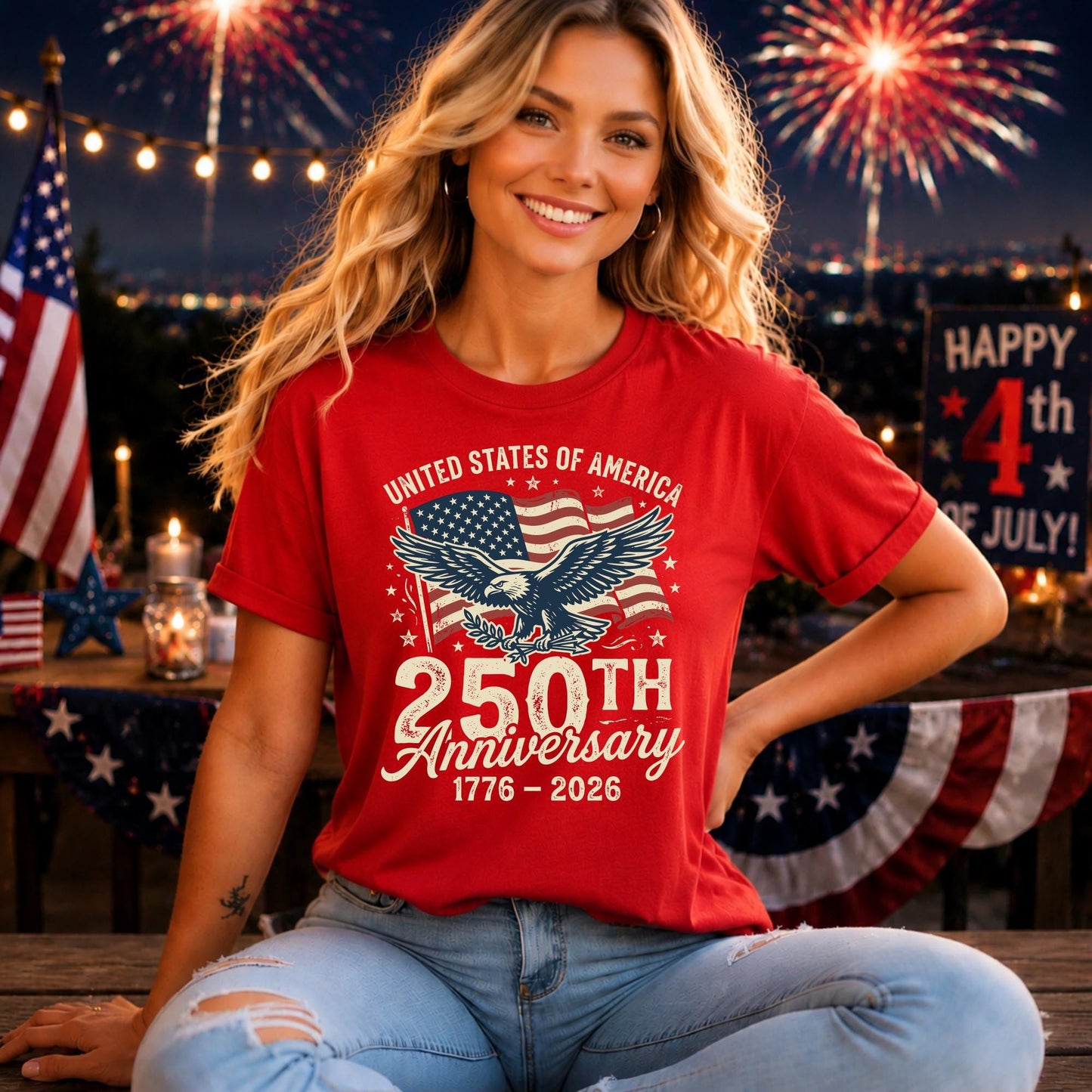 4th of July Shirt, America 250th Anniversary Shirt, Comfort Colors T-Shirt, 1776- 2026 Independence Day Tee, Patriotic Tee, USA kid shirts