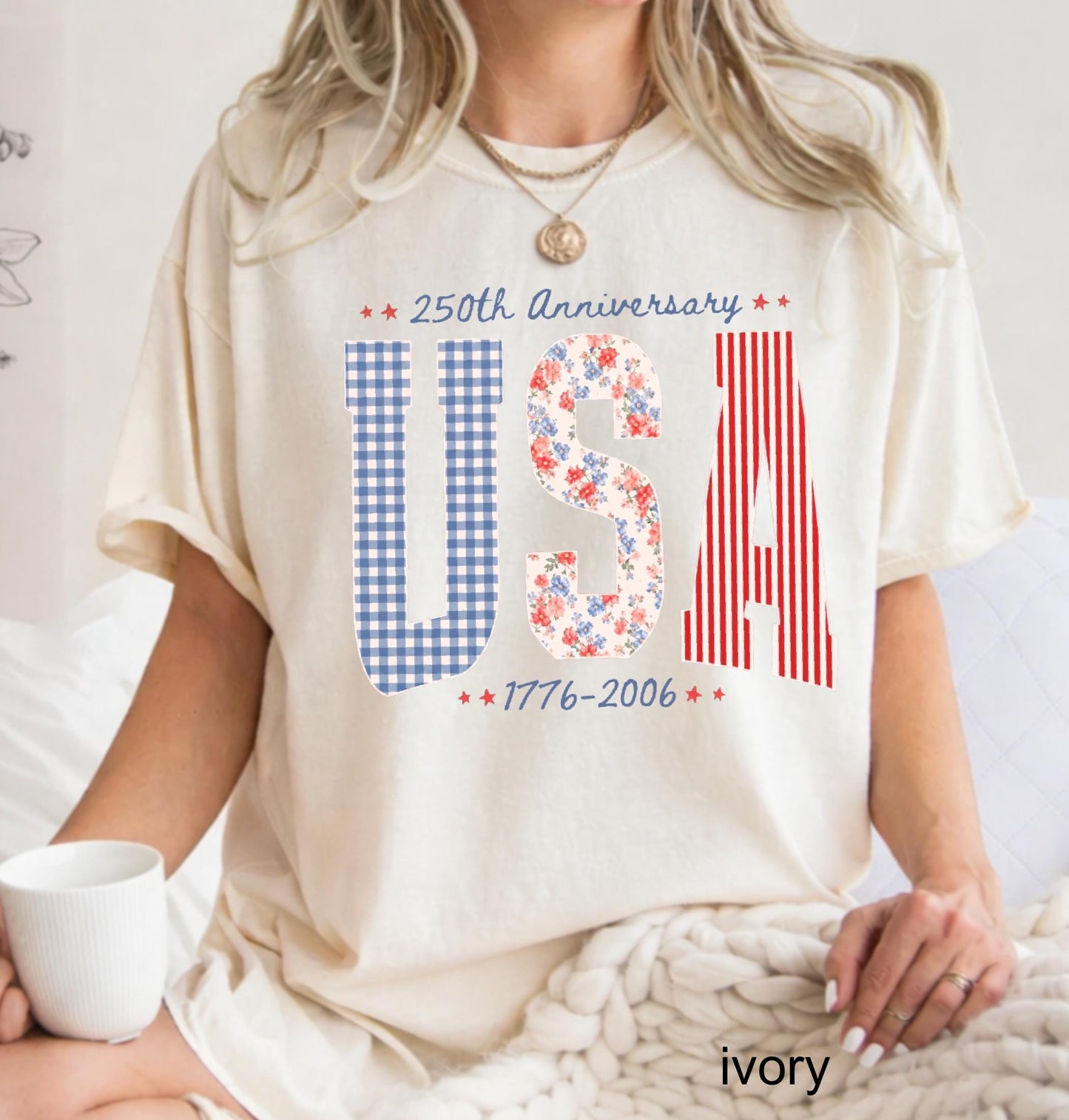 Comfort Colors© USA 250th Anniversary Shirt, 1776–2026 Patriotic T-shirt, 4th of July Tee, Retro Independence Day Gift