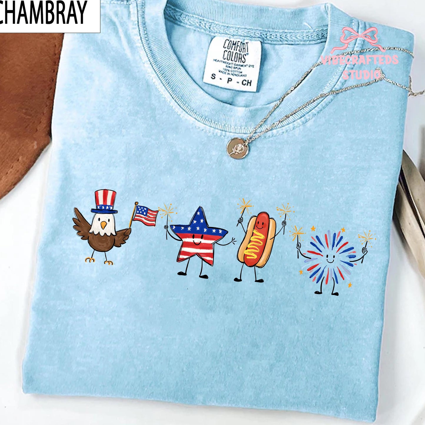 Cute 4th Of July Shirt, Patriotic Eagle Star Hotdog Firework Tee, Funny America Shirt, Comfort Colors Unisex USA Tee, Independence Day Gift