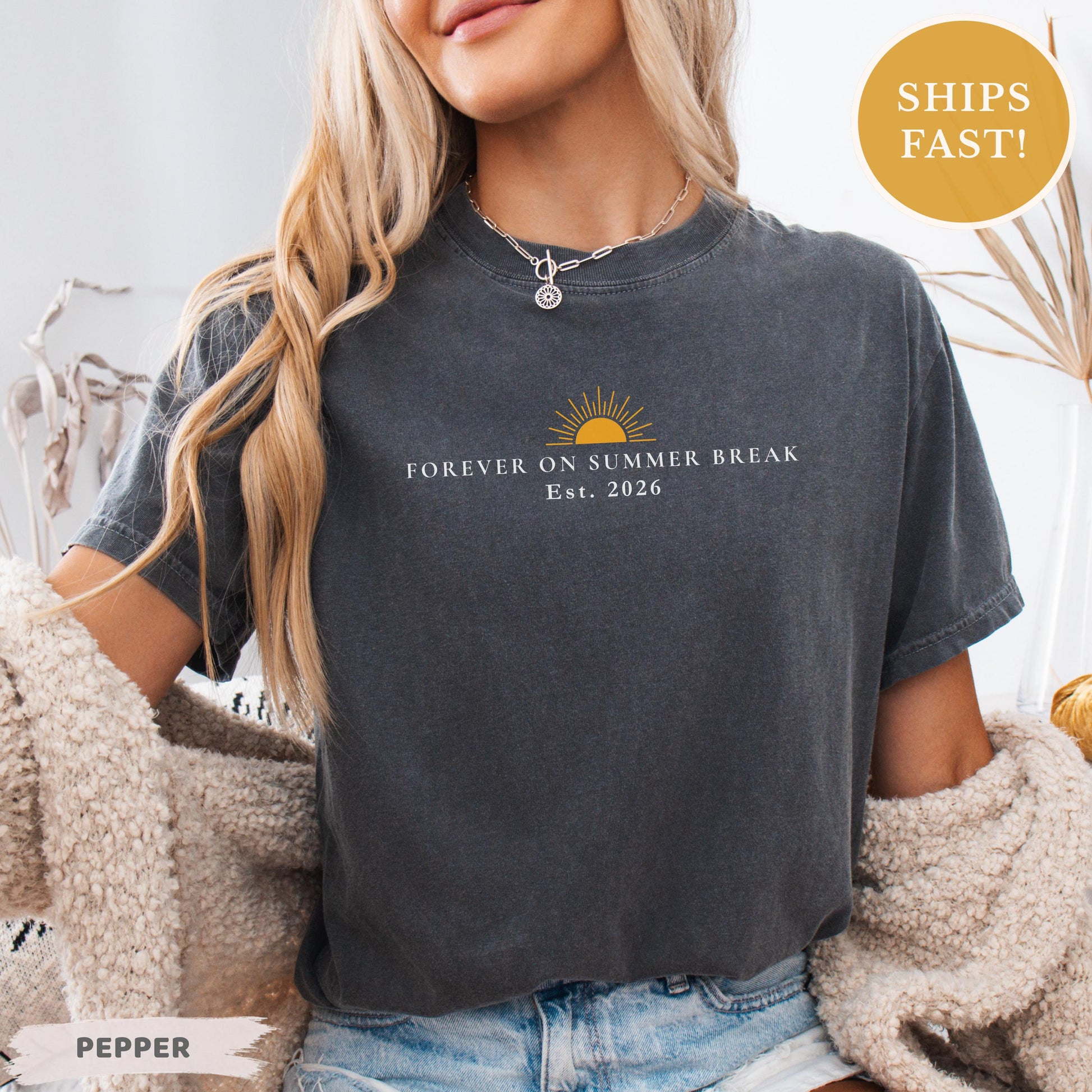 Teacher Retirement Tee Shirt, Forever On Summer Break 2026 shirt, Cute Summer Teacher Retiring Gift, School's Out Forever Graduation Shirt