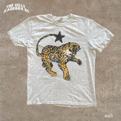 Vintage Inspired Jaguar Shirt Retro Nature Graphic Tee Trendy Animal Print Top Y2K Streetwear Clothing For Men Women Comfort Colors