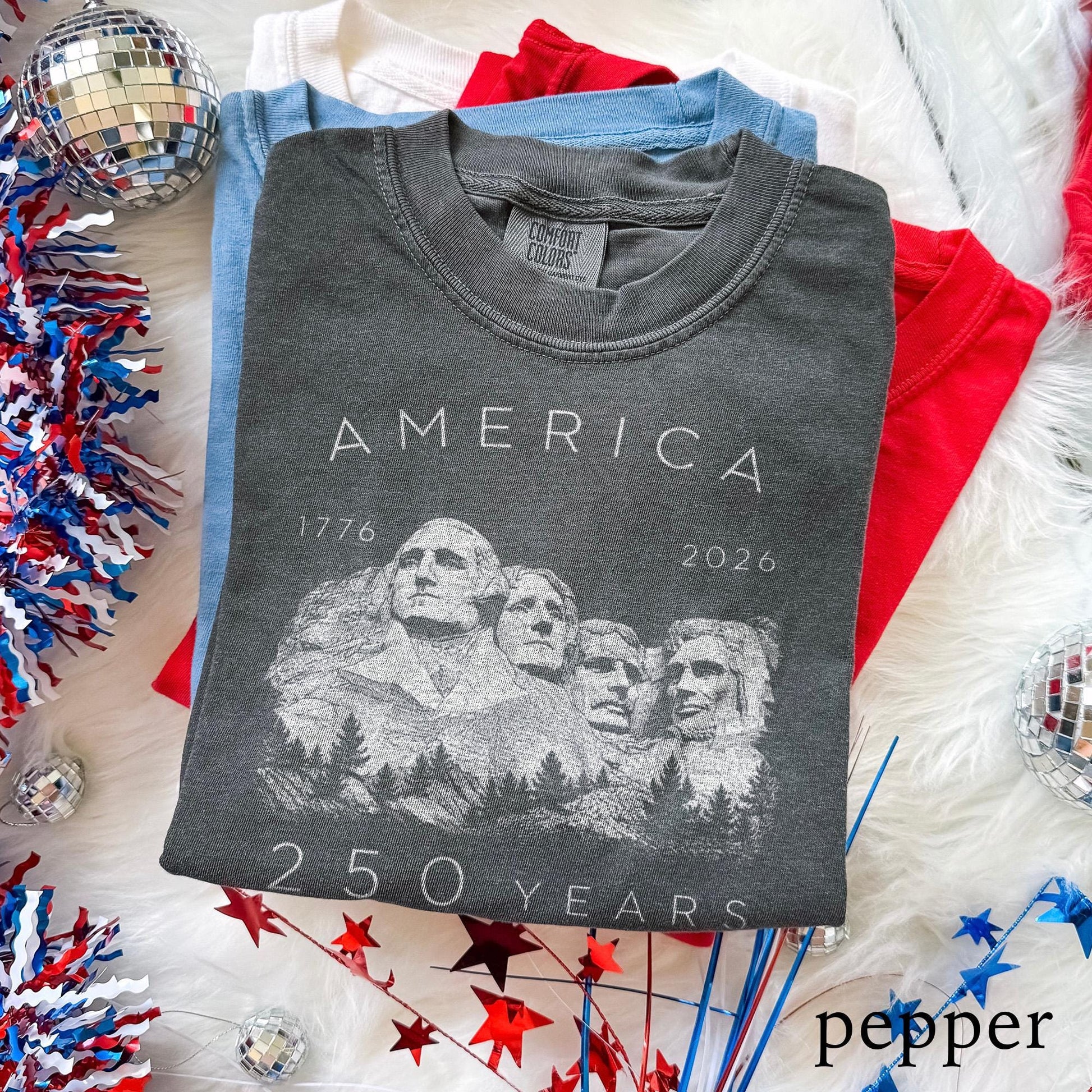 4th July 250th Year Mount Rushmore Shirt, America 1776 2026 Patriotic Tee, USA Freedom Top, Comfort Colors® USA Gift Tee