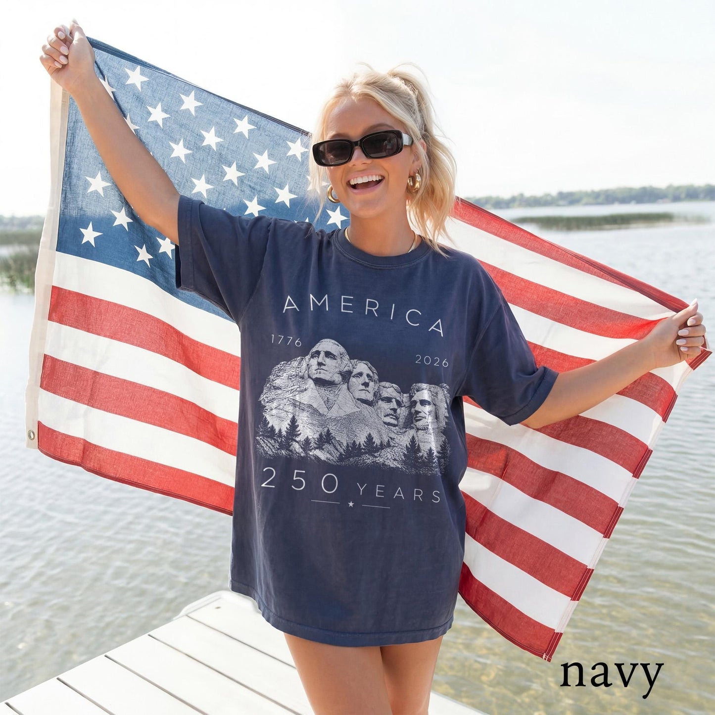 4th July 250th Year Mount Rushmore Shirt, America 1776 2026 Patriotic Tee, USA Freedom Top, Comfort Colors® USA Gift Tee
