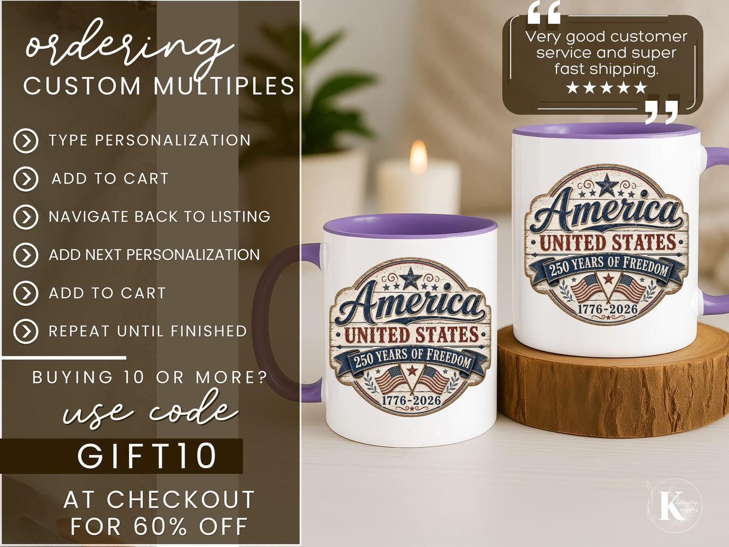 America 250th Anniversary Mug 1776-2026 United States Semiquincentennial Celebration Patriotic Veteran Gift Made in the USA 4th Of July Cup