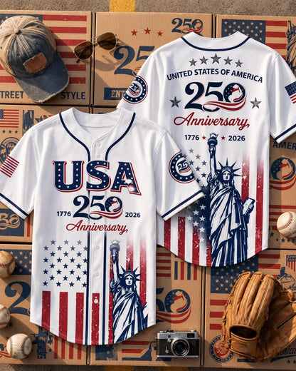 Independence Day Baseball Jersey, Personalized Youth Patriotic Shirt, America Birthday Gift
