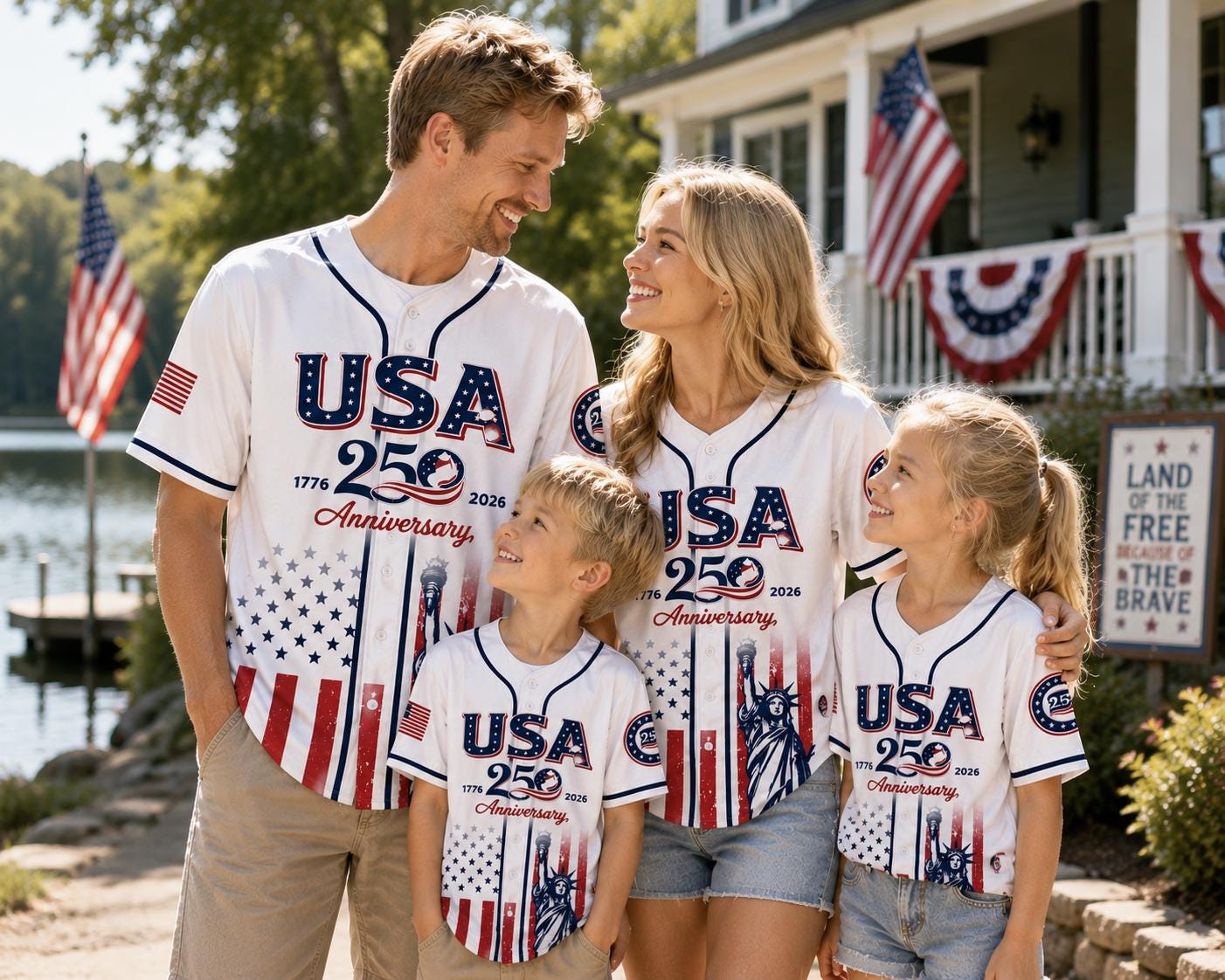Independence Day Baseball Jersey, Personalized Youth Patriotic Shirt, America Birthday Gift