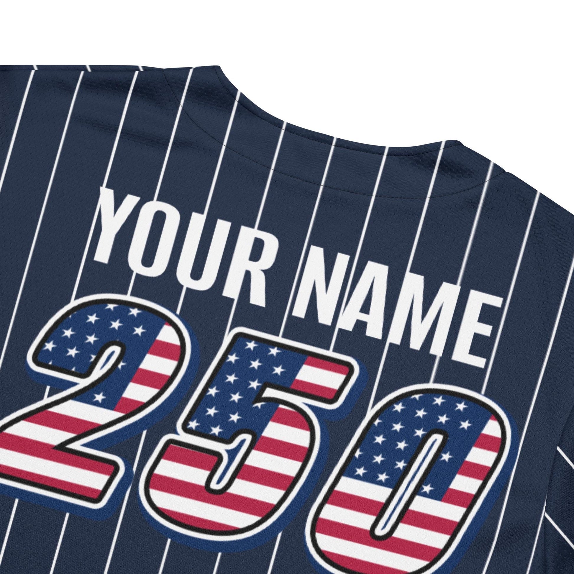 Personalized USA 250th Baseball Jersey, Red White and Blue, Custom Patriotic Shirt, Independence Day Apparel, 4th of July
