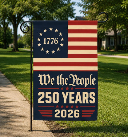 USA 250th Anniversary Garden Flag, We The People Patriotic Yard Decor, Independence Day Outdoor Flag, 4th of July Celebration Gift