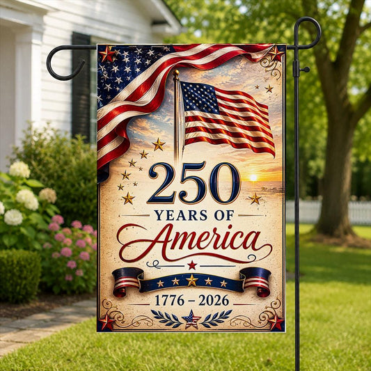 250 Anniversary Usa Flag Made In Usa, Patriotic House Flags 28X40 Double Sided, 250th Anniversary Usa Gifts, 250 Anniversary Usa Yard Flag