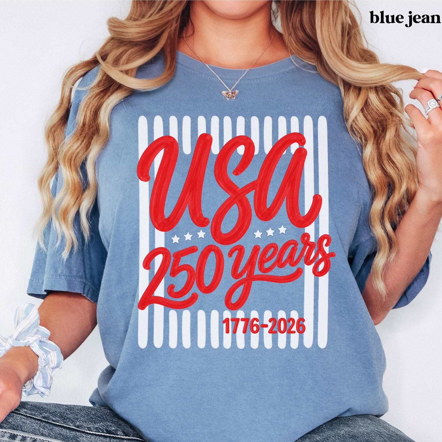 Comfort Colors USA Shirt America 250th Anniversary Semiquincentennial Gift USA 250 Years 4th of July Tshirt US 250 Years foj T-Shirt for Kid
