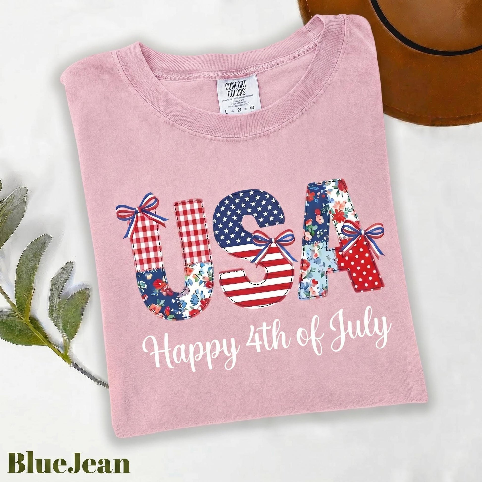 USA American Flag Shirt, 4th Of July Shirt, Independence Day Shirt,  FAUX Patchwork 250 Years Shirt, Print Only-Not a Patch