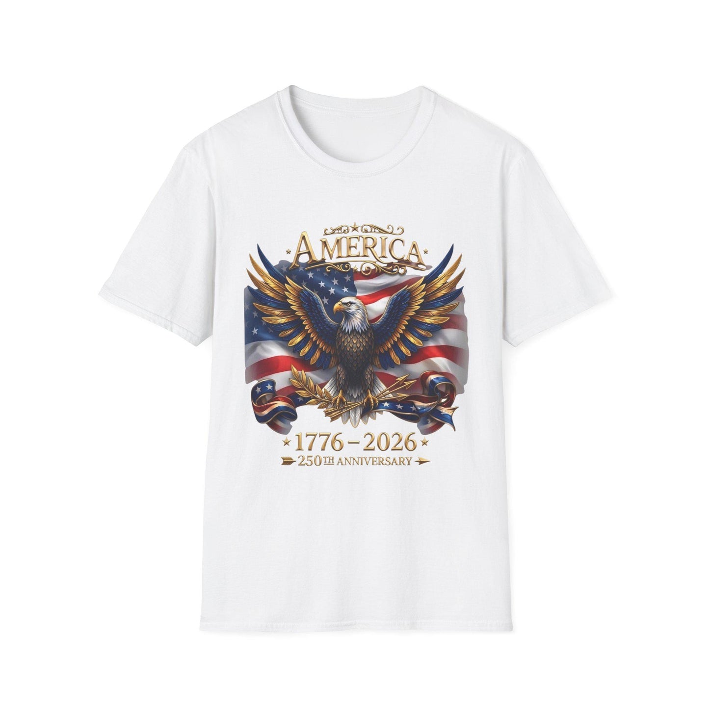 America 250th Anniversary Shirt, 1776-2026 Patriotic Eagle, USA Flag Tee, Fourth of July Gift, America Birthday T-Shirt