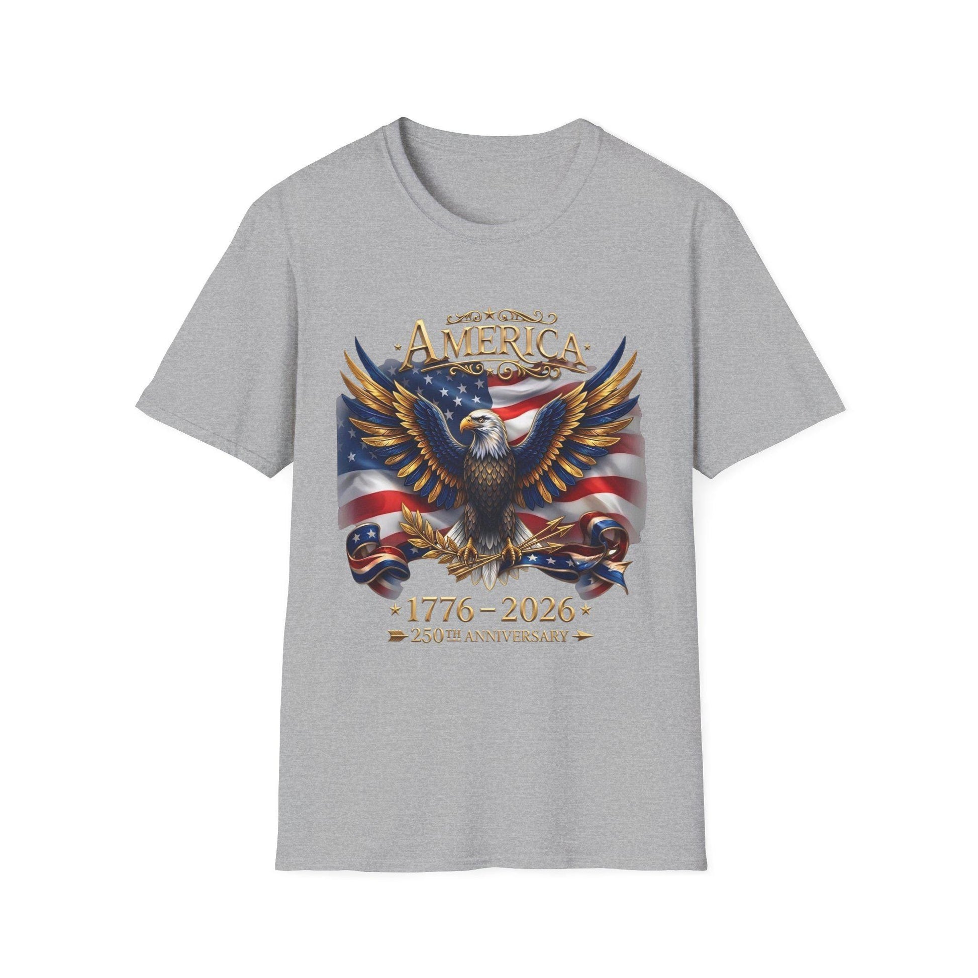 America 250th Anniversary Shirt, 1776-2026 Patriotic Eagle, USA Flag Tee, Fourth of July Gift, America Birthday T-Shirt