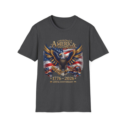 America 250th Anniversary Shirt, 1776-2026 Patriotic Eagle, USA Flag Tee, Fourth of July Gift, America Birthday T-Shirt