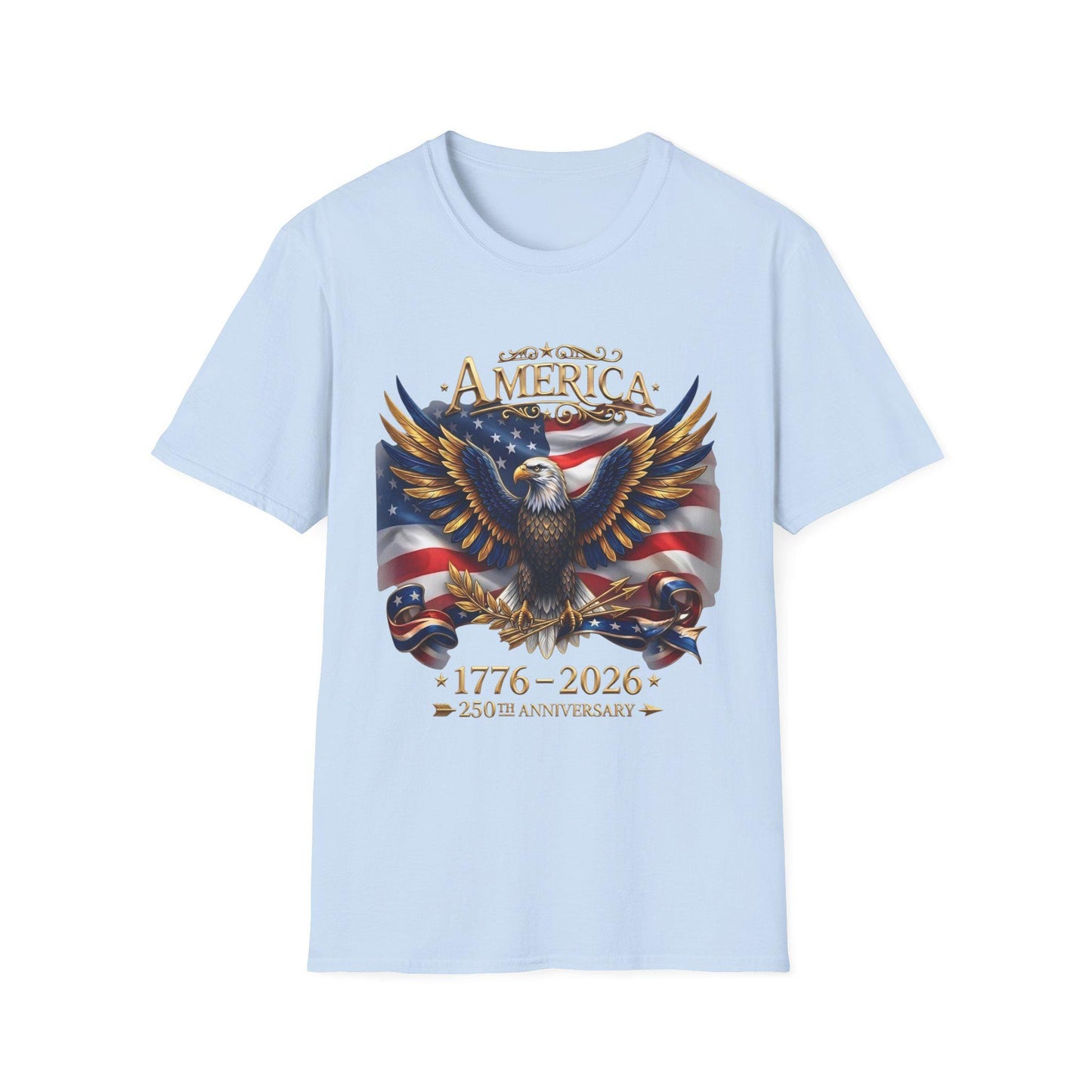 America 250th Anniversary Shirt, 1776-2026 Patriotic Eagle, USA Flag Tee, Fourth of July Gift, America Birthday T-Shirt