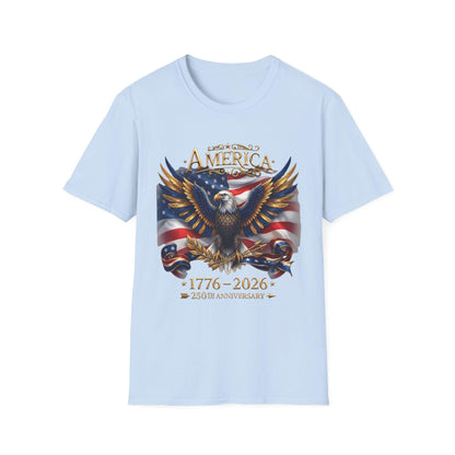 America 250th Anniversary Shirt, 1776-2026 Patriotic Eagle, USA Flag Tee, Fourth of July Gift, America Birthday T-Shirt